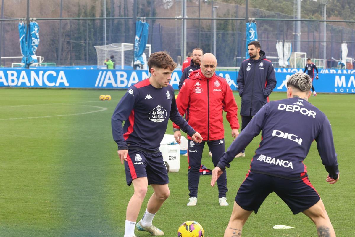El Dépor prepara el partido contra el Eldense