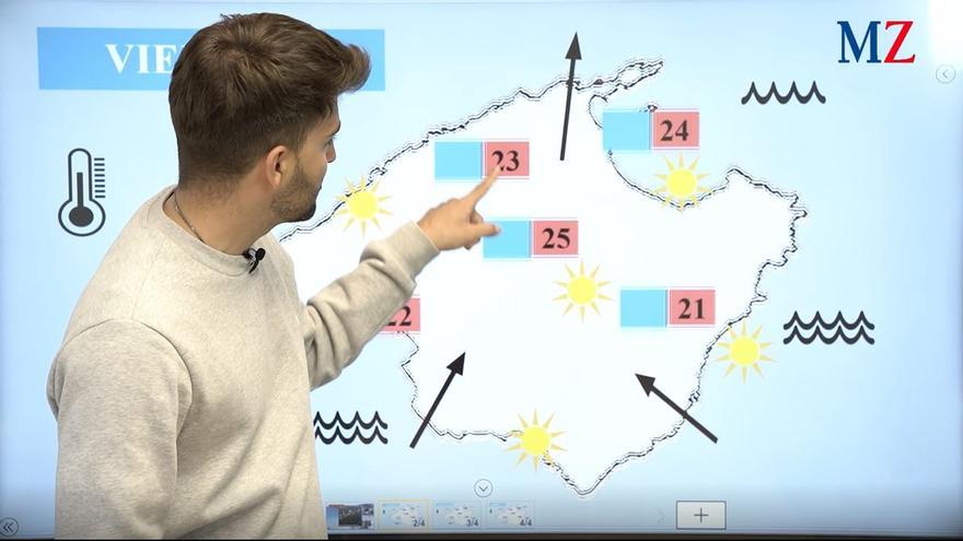 Am Wochenende wird die warme Frühlingssonne auf Mallorca von Wolken verdeckt