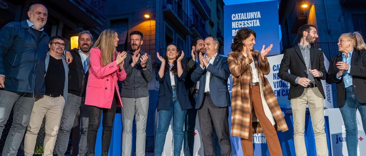 El míting central de campanya de Junts a Manresa, en fotos