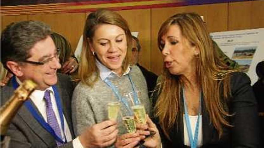 Millo, Cospedal i Sánchez-Camacho, ahir, en la convenció del PPC.