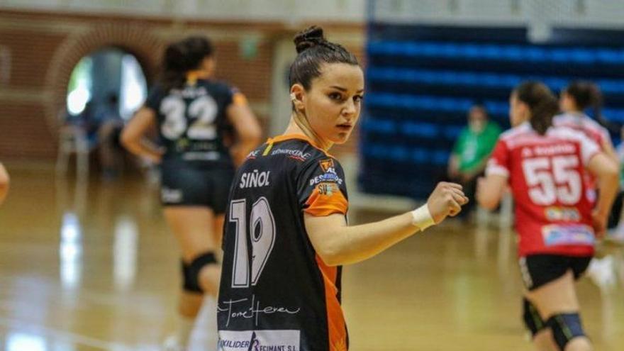 Marta Siñol en un partido de esta temporada con el Sant Vicenç