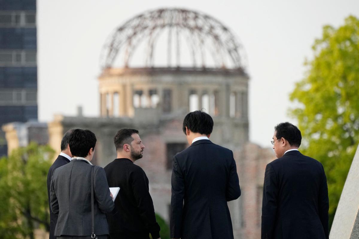 Zelenskiy en  la cumbre de líderes del Grupo de los Siete (G-7) en Hiroshima