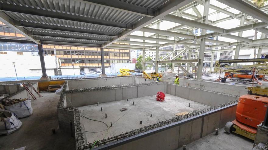 Obras en el Centro Insular de Deportes en Las Palmas de Gran Canaria