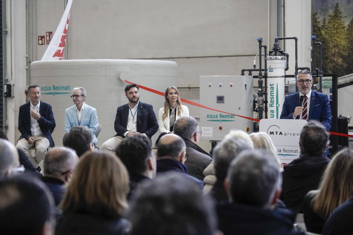 Un moment del parlament del conseller Sàmper