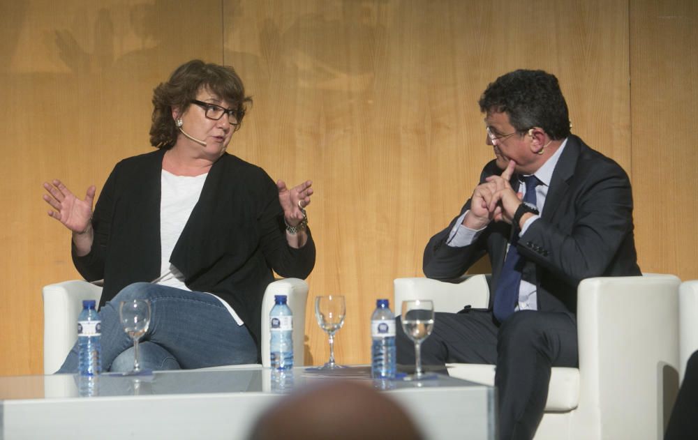 El seleccionador Julen Lopetegui en la Universidad de Alicante.