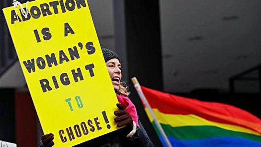 Manifestació a favor del dret a l&#039;avortament a Chicago.