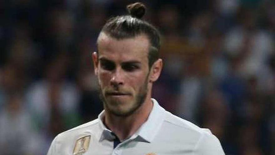 Bale, durante el partido.