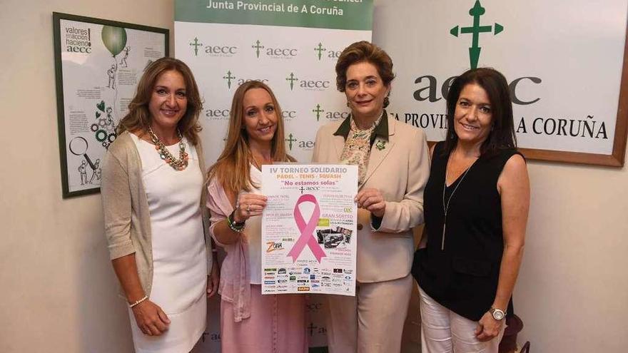 Pádel y tenis contra el cáncer en A Coruña