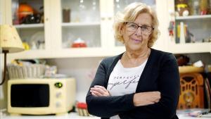  Manuela Carmena, en la cocina de su casa de Madrid el pasado 29 de enero.