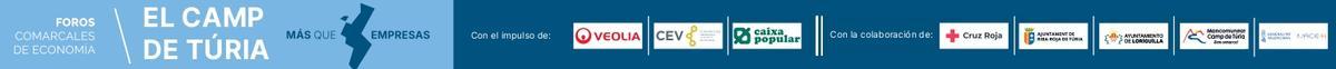 Cintillo Más que empresas Camp de Túria 2026.