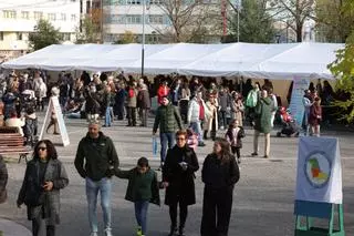 Mercadillo navideño en la plaza de la Tolerancia