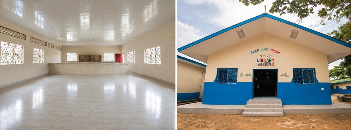 La biblioteca escolar construida en Sierra Leona