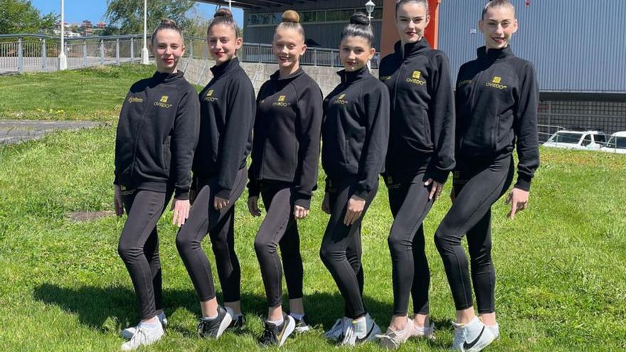 La selección asturiana cadete de gimnasia rítmica, lista para el Nacional de Logroño