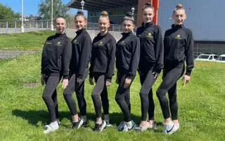 La selección asturiana cadete de gimnasia rítmica, lista para el Nacional de Logroño