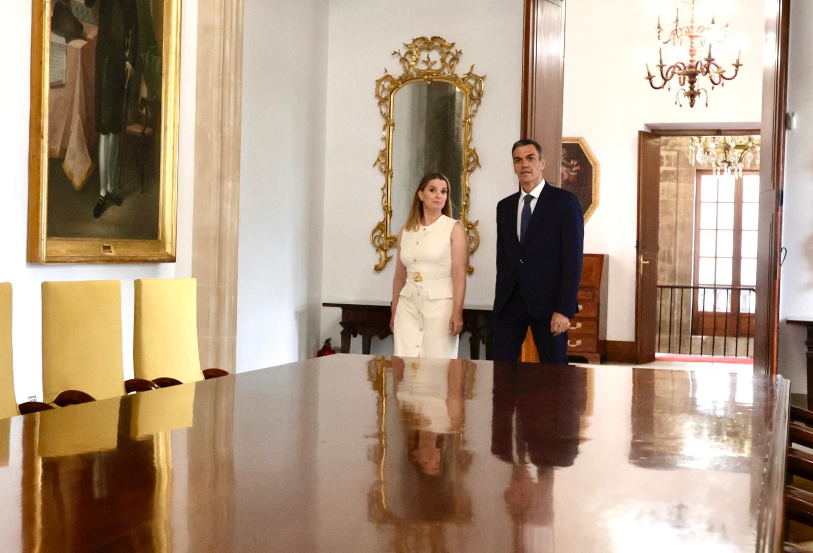 El encuentro entre Marga Prohens y Pedro Sánchez.