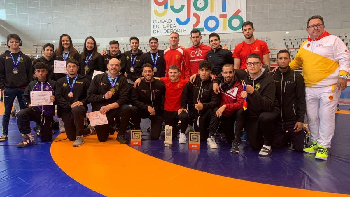La delegación murciana en los Campeonatos de España.