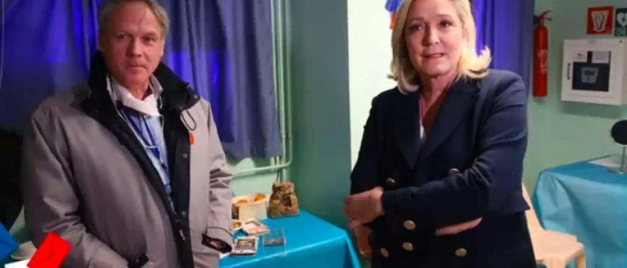 Philippe Olivier, el responsable de que Marine Le Pen se haya batido en las urnas este domingo.