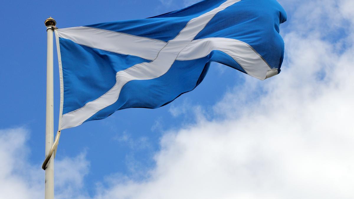 Bandera de Escocia.