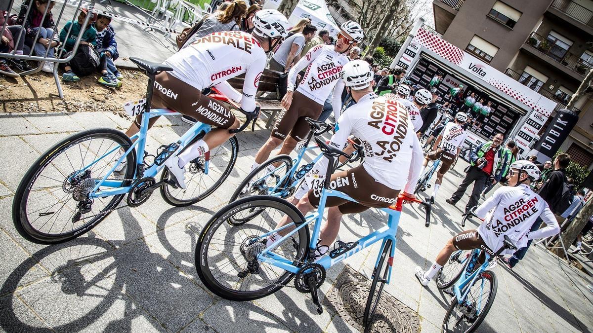 Salida en Mataró en la pasada edición de la Volta a Catalunya de 2023.