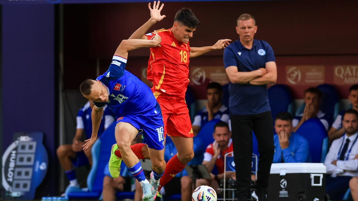 Gerard Martín, con la Sub-21
