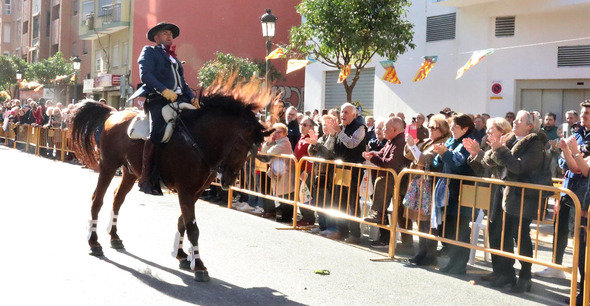 Perros policía y animales de granja completan el desfile de Sant Antoni en València