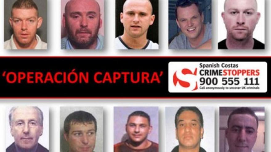 Numerosos criminales británicos se esconden en España