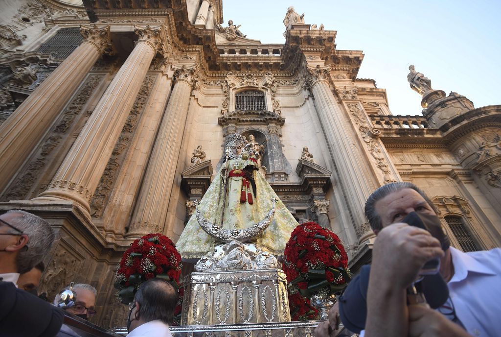 Así ha sido el regreso de la Virgen de la Fuensanta a su monasterio en Algezares