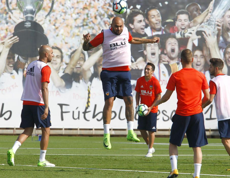 El primer entrenamiento de Neto