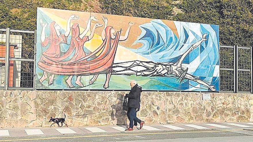 Carreño inicia un plan para restaurar las obras de arte al aire libre de Candás