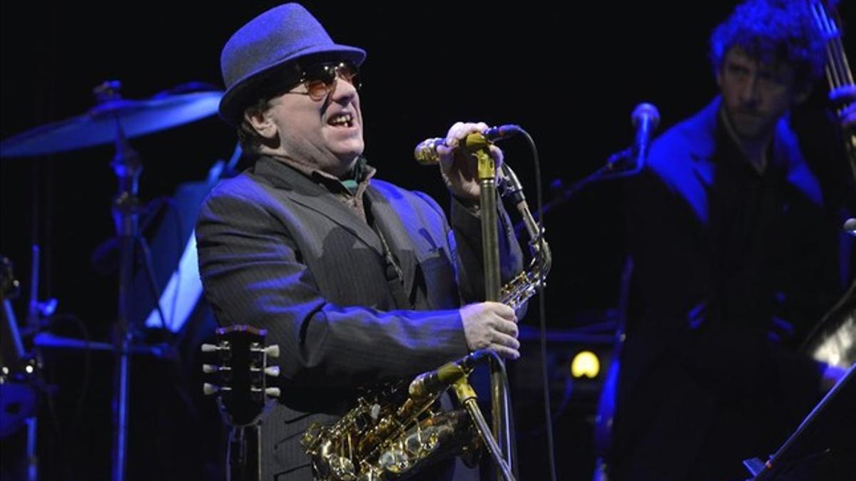 Van Morrison, durante su última actuación en el Liceu.