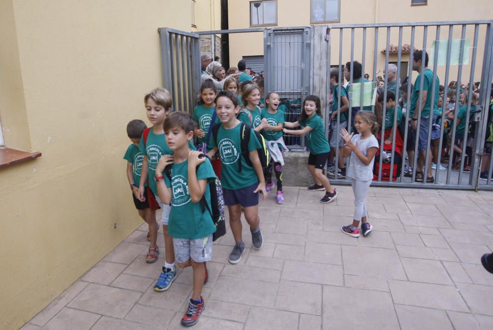 Protesta a Verges per reclamar el nou institut-escola