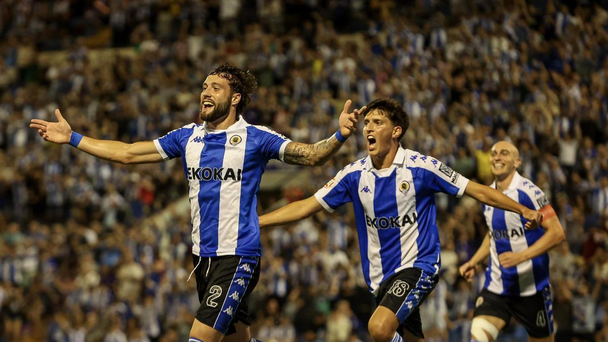 La tercera victoria, reto y malestar para el Hércules