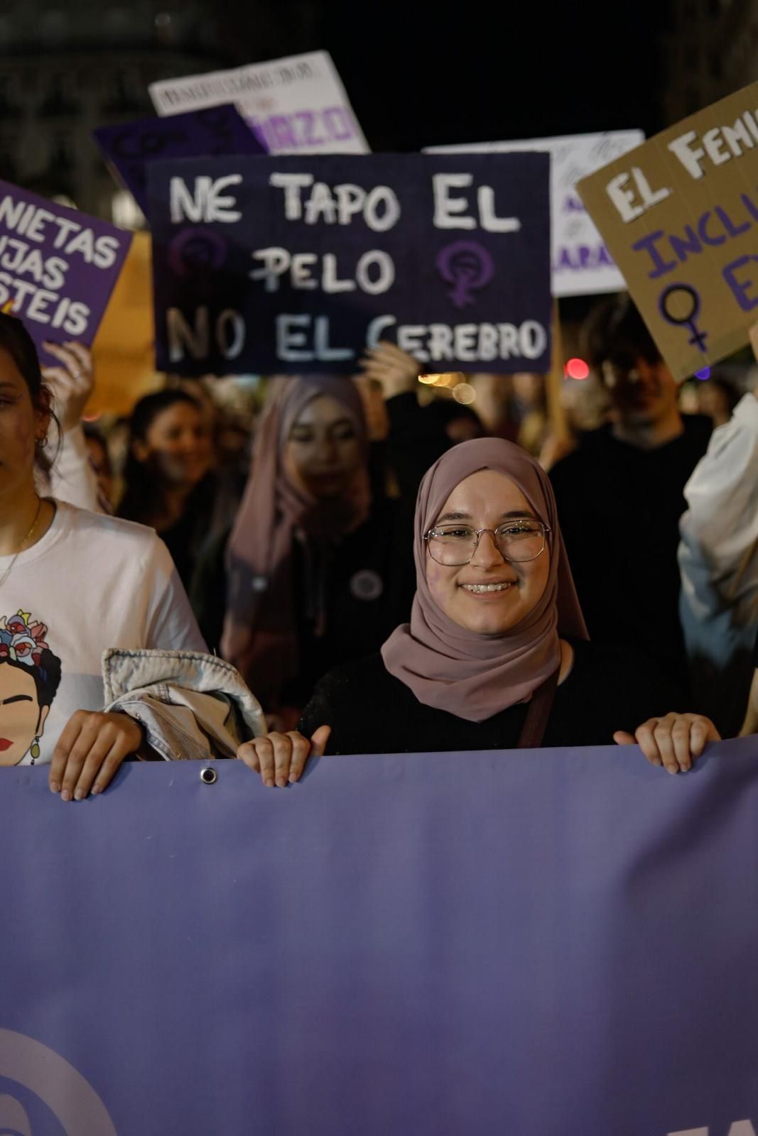 La manifestación de la Coordinadora Feminista de València para celebrar el 8 M