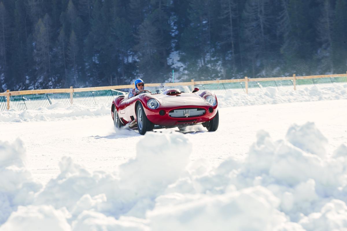 Maserati exhibe sus coches sobre el hielo de St. Moritz