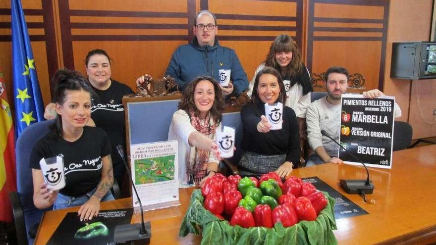 La presentación de las fiestas, ayer, en el Ayuntamiento de San Martín.