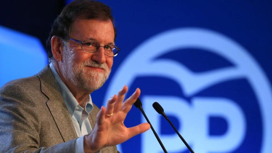 Rajoy, durante su comparecencia en Lleida.