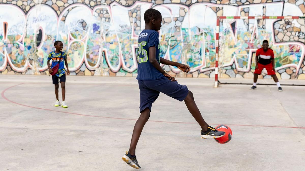 Lamine Yamal pasó muchas horas jugando a fútbol en  Rocafonda