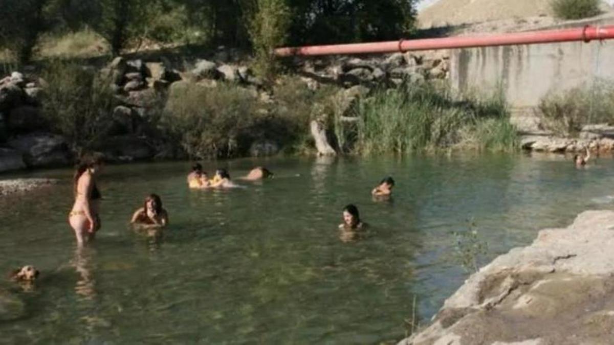 Un dels espais de bany de la Ribera Salada