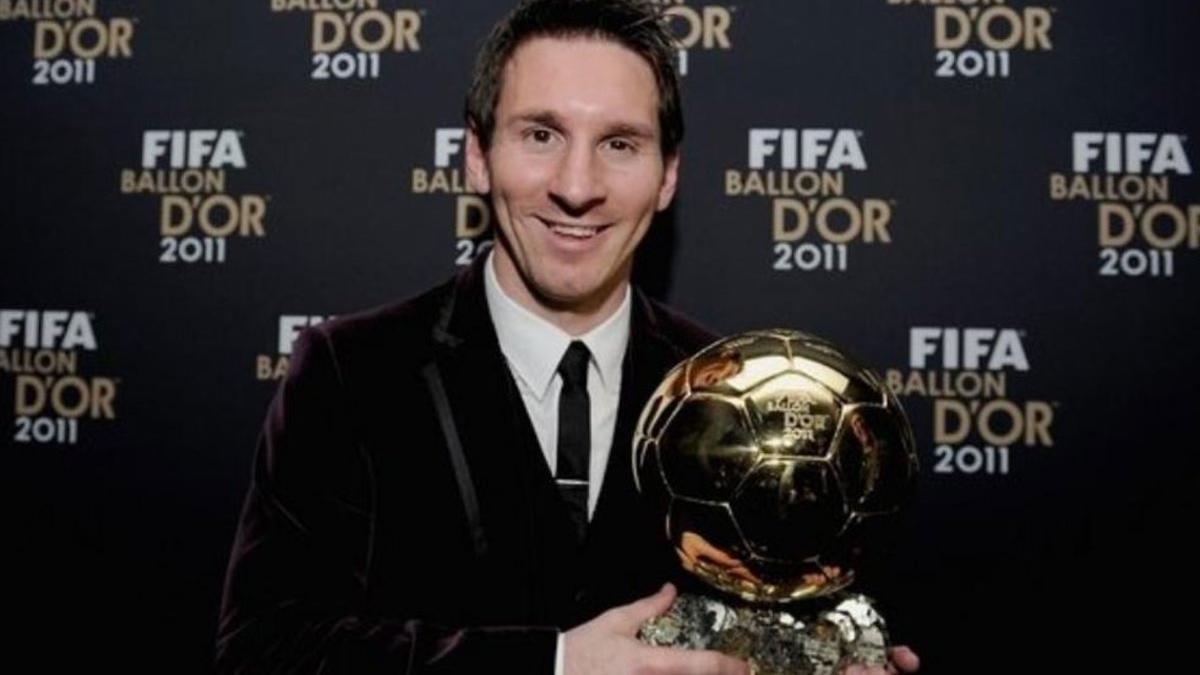 En 2011, Messi ganó su tercer Balón de Oro consecutivo