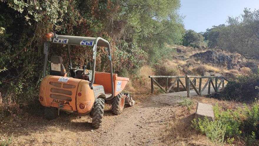 La obra de la Cuesta del Reventón recupera el sendero original a las Ermitas