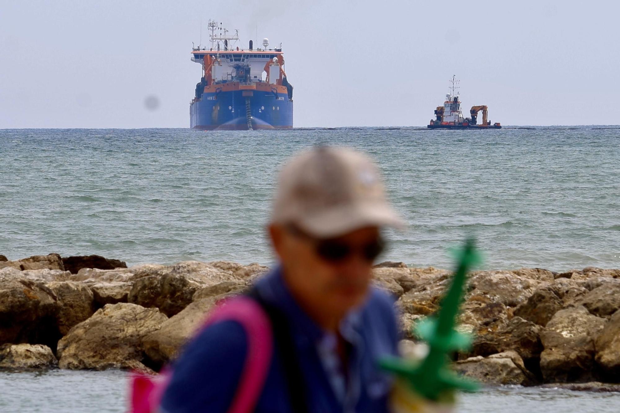 Así van las obras en las playas del sur de València para recuperar la arena