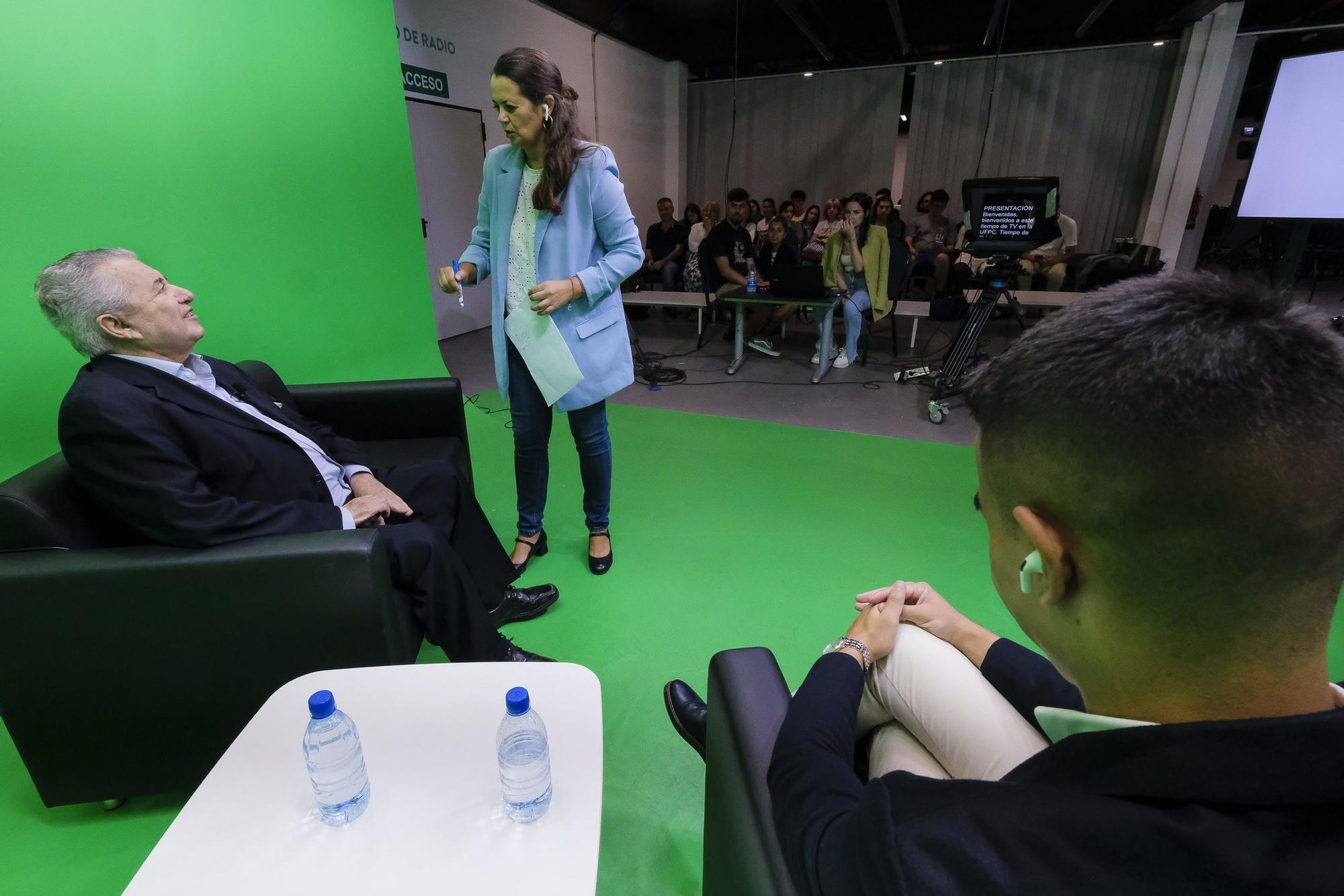 Estudiantes de Periodismo entrevistan a Lorenzo Olarte