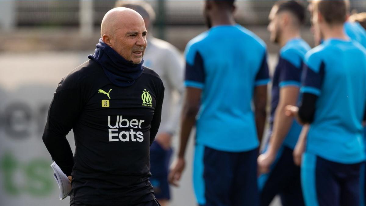 Sampaoli en su etapa como técnico del Olympique de Marsella