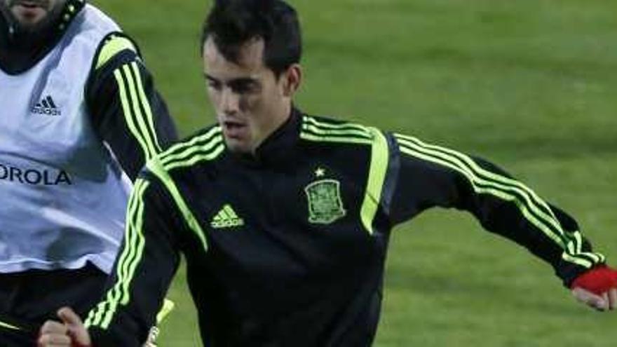 Juanmi, con la selección.