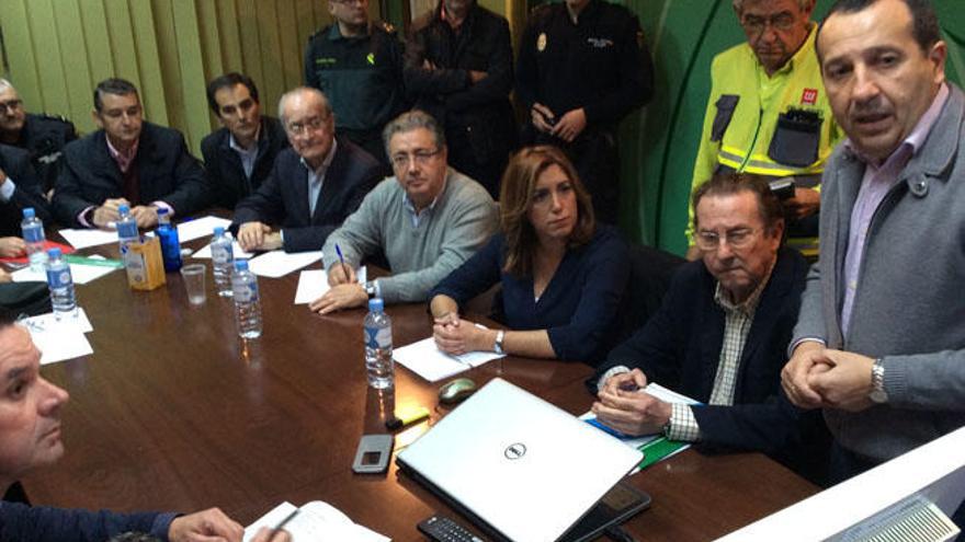 Susana Díaz en el Centro del Plan de Emergencias.