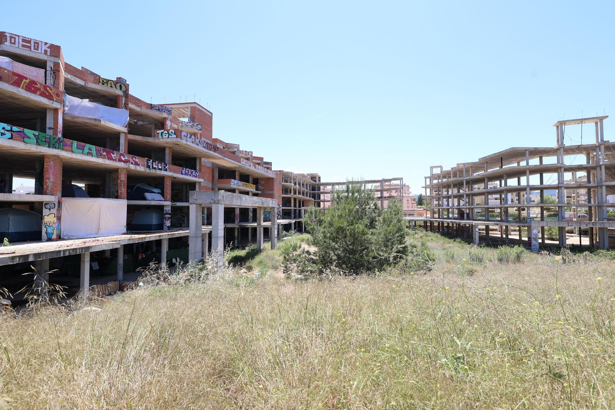 Sant Josep inicia el proceso para derribar la estructura de Punta Xinxó donde viven 87 personas