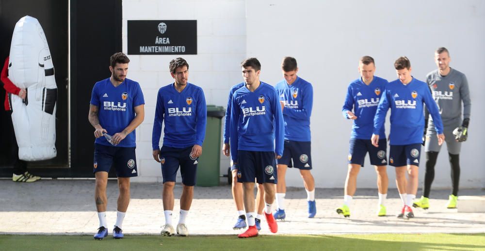 Intensa sesión para el Valencia CF