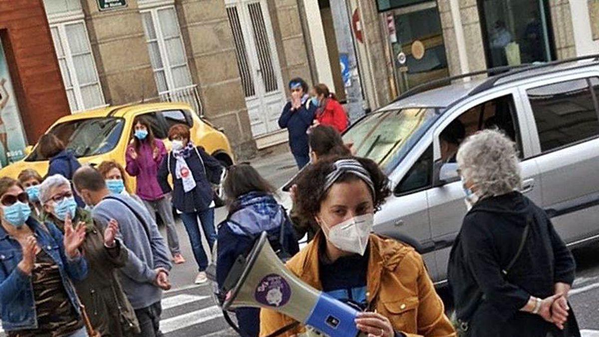 Megafonía para anunciar la manifestación del domingo.