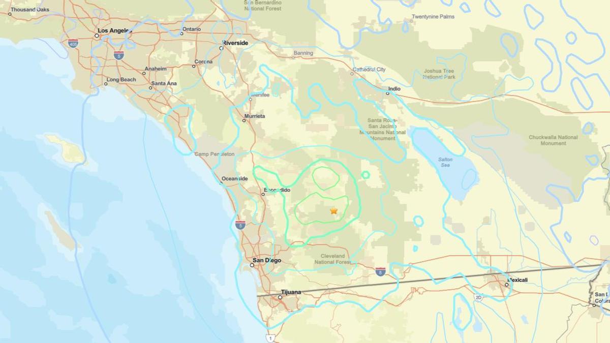 Un terremoto de magnitud 5,2 sacude San Diego, ubicado en el sur de California
