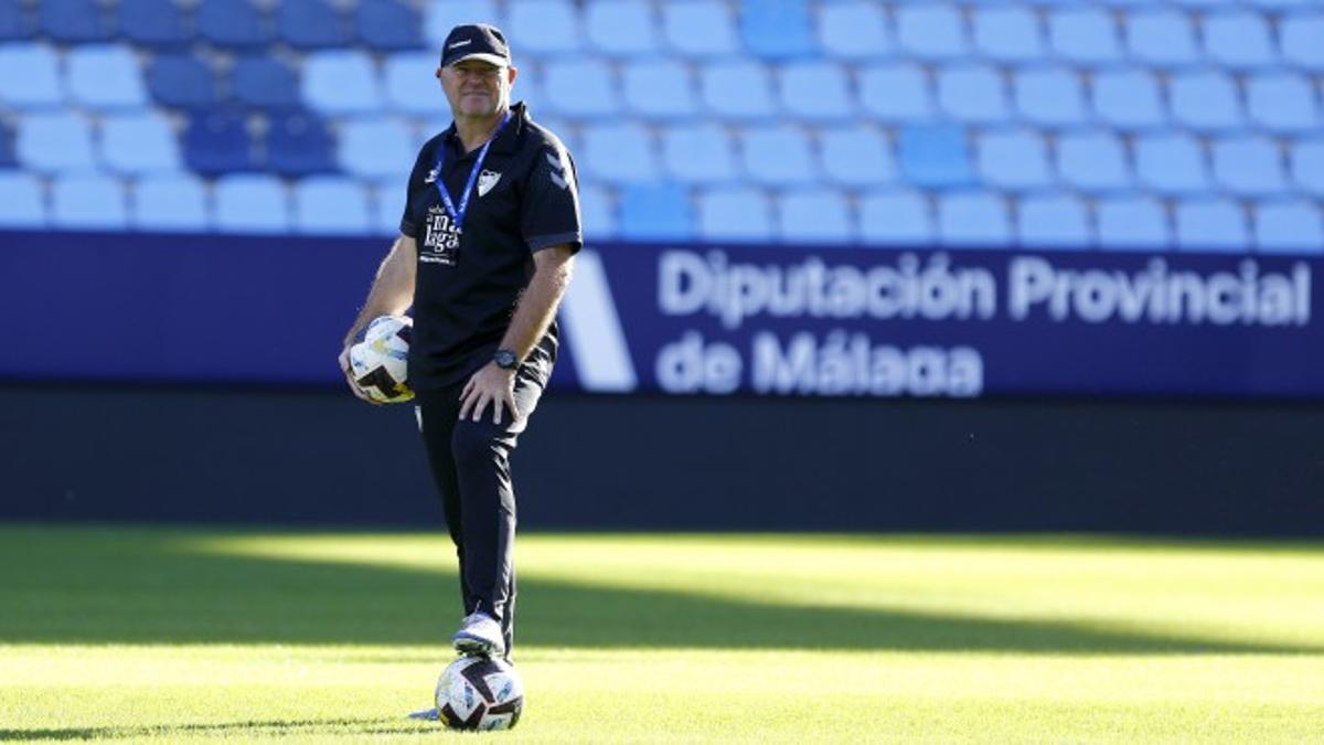 Pepe Mel, entrenador del Málaga CF.